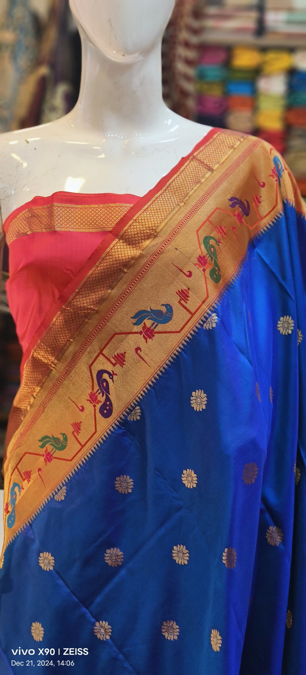 Royal Blue Silk Saree